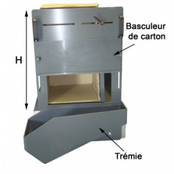 Trémie pivotante pour carton