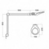 Plan lampe loupe de table sur bras articulé