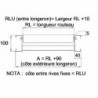 Convoyeur gravitaire rouleau libre acier diam. axe 11mm et larg. 650mm