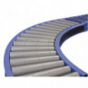 Courbe à rouleaux libres Ø 50 mm largeur 850mm