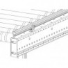 Guide fixe en aluminium pour convoyeur gravitaire