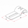 Jonction 1 tube et 1 panneau (entre tubes) (N)