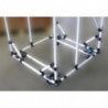 Platine support roulettes à embase pour Tube