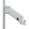 Bras acier hauteur ajustable fixation montants perforés