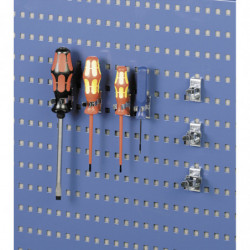 Support tournevis pour panneau perforé
