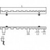 Dimensions crochet de suspension 12 clés pour panneau perforé