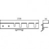 Dimensions support 6 tournevis pour panneau perforé
