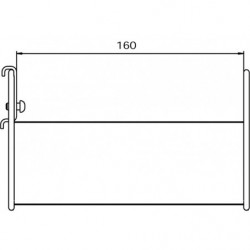 Dimensions Support câble pour panneau perforé