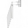 6 Casiers supports dossiers sur bras articulé 60x30 (double articulation)