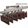Porte étiquettes kanban sur rail profilé aluminium