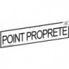 Bandeau signalétique "POINT PROPRETE"