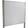 Tableau blanc pour écriture au feutre H 600 mm sur montants perforés