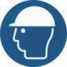 Pictogramme adhésif "Porte de casque obligatoire"
