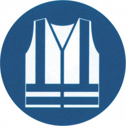 Pictogramme "Port de gilet de sécurité obligatoire"