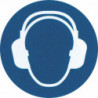 Pictogramme de sécurité "Port de casque anti-bruit obligatoire"
