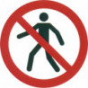 Pictogramme adhésif "Interdit aux piétons"