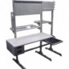 Poste de travail industriel double cadre