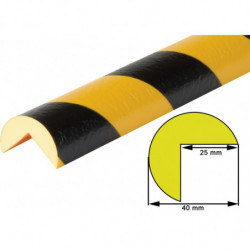 Angle de protection arrondi en polyuréthane