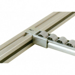 Porte-rail sur profilé aluminium