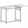 Support plateau latéral rabattable pour poste montants aluminium
