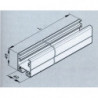 Rail à galets à collerette sur profilé aluminium