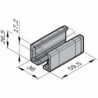 Adaptateur XLean pour rail glissière en PVC et tube lean acier