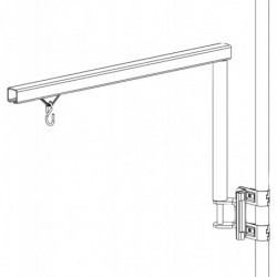 Potence articulée pour support outil  avec fixation sur tube Ø 28 mm