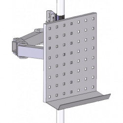 Support outils pour poste de travail en tube Lean