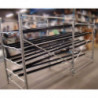 Demi-échelle en profilé aluminium pour rayonnage dynamique d'atelier