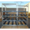 Demi-échelle en profilé aluminium pour rayonnage dynamique d'atelier