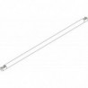 Traverse en en tube aluminium sur connecteurs pour rayonnage dynamique d'atelier