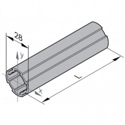 Profilé rond 4 interfaces