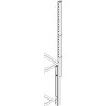 Montant inox pour cadre frontal de poste de travail