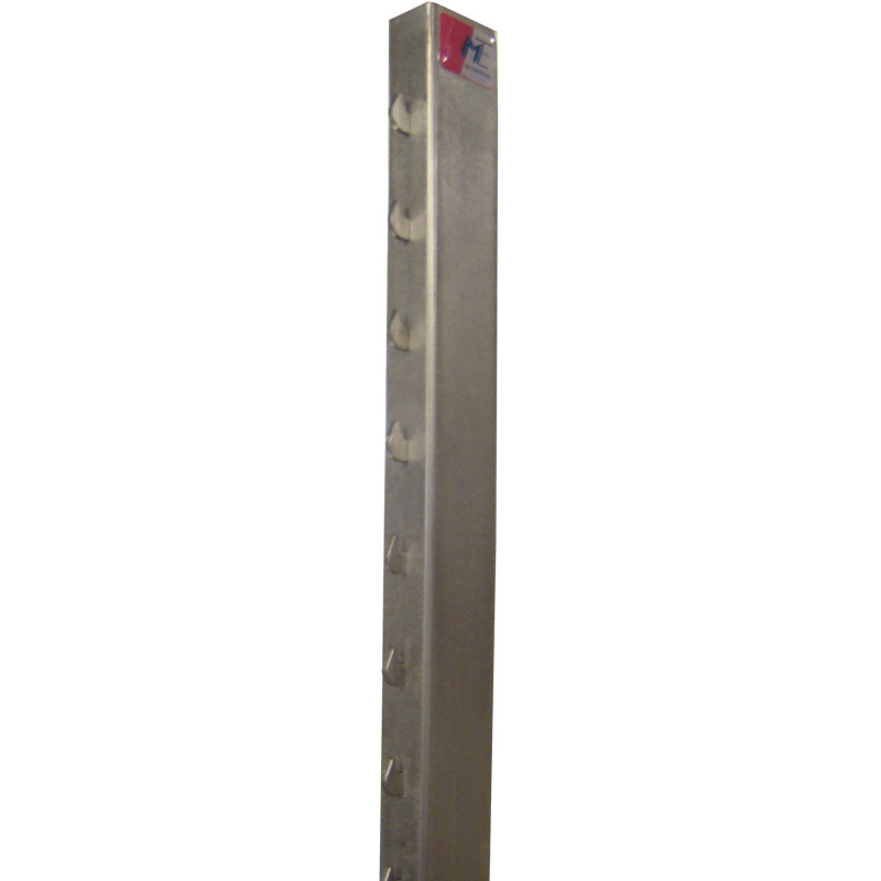 Montant inox pour cadre frontal de poste de travail