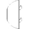 Montant inox pour cadre frontal de poste de travail
