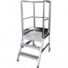 Marchepied avec garde-corps gamme inox