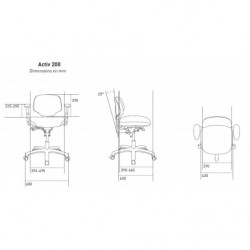 Dimensions siège Activ 200
