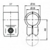 Schéma Jonction tube pour 2 tubes alu en parallèle