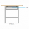 Etabli personnalisable compact 1 tiroir et 1 porte