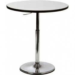 Table ronde hauteur ajustable