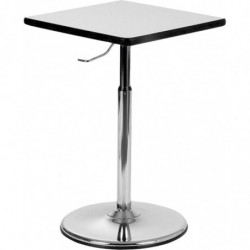 Table carrée hauteur ajustable