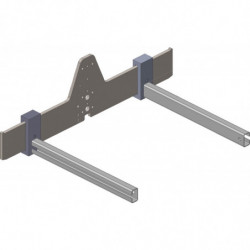 Fourche L 850 mm à écartement réglable pour gerbeur manuel