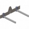 Fourche à écartement réglable pour gerbeur manuel L 850 mm