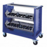 Desserte porte-outils CN mobile acier bleu