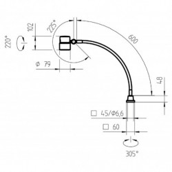 Plan lampe LED pour machine