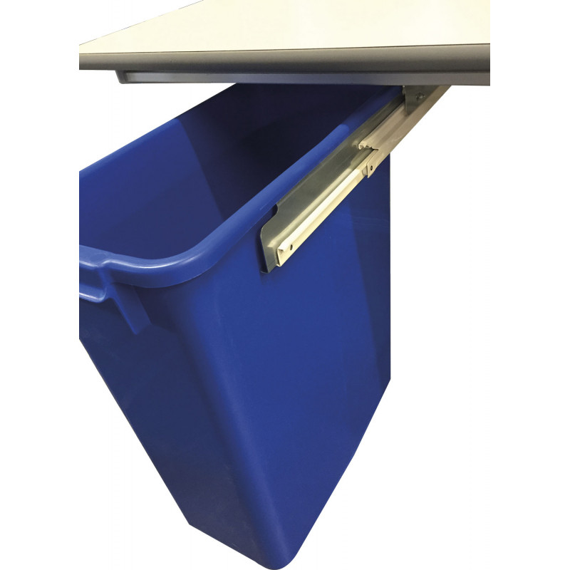 VEVOR Glissières pour Poubelles Coulissantes Bac Non Inclus Porte-Poubelles  Coulissant en Fer Charge 16 kg Kit d'Installation pour Conteneur de Déchets sous  Évier pour Placard Supérieur à 34x54x45 cm