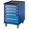 Desserte compact industrielle 5 tiroirs
