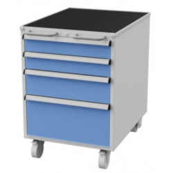 Desserte 4 tiroirs L 530 x P 640 x H 795 mm