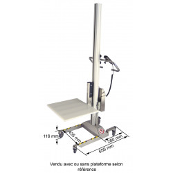 Mini élévateur inox électrique d'aide à la manutention