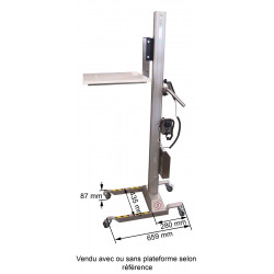 Dimensions du châssis du mini chariot électrique